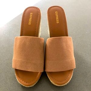 Brand new wedge sandals size 7-7.5 by Express.